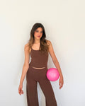 The Muse Flare Legging — Chocolate