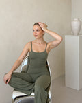 The Muse Flare Legging — Khaki